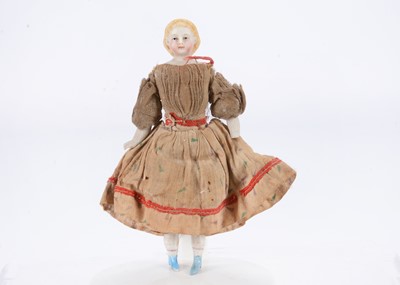Lot 702 - An Alt, Beck & Gottschalk bisque shoulder-head dolls’ house boy doll