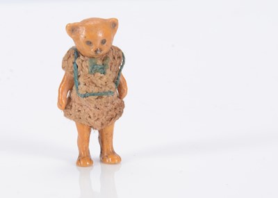 Lot 715 - A Hertwig all-bisque teddy bear dolls’ house doll