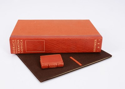 Lot 758 - A Queen Mary's Dolls House  replica of Horace's Carmina Sapphica limited edition No. 64/150
