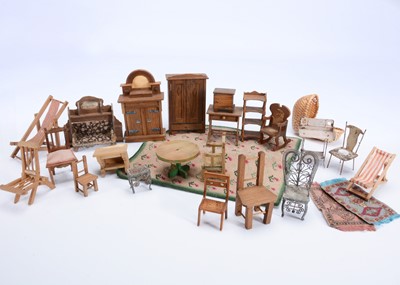 Lot 767 - Various dolls’ house furniture