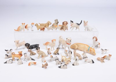 Lot 781 - Dolls’ house dogs and cats