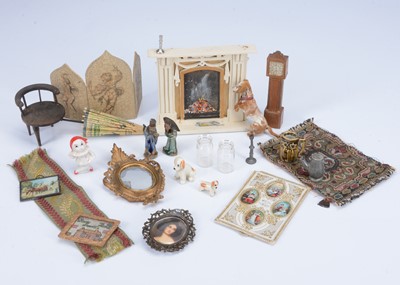Lot 784 - Three trays of dolls’ house bits and pieces