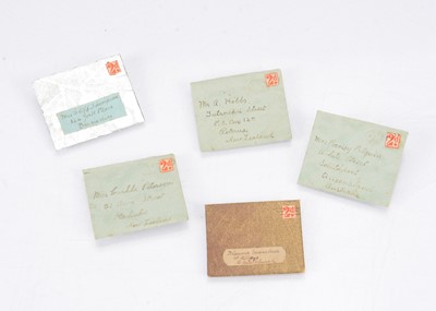 Lot 793 - Five fascinating 1940s dolls’ house miniature letters written from Arthur Richardson
