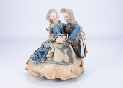 Lot 831 - A rare Gustave Vichy waltzing couple automaton circa 1870
