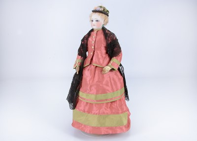 Lot 835 - An 19th century Jumeau swivel head fashion doll