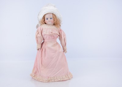 Lot 839 - A fine Alt, Beck & Gottschalk bisque turned shoulder-head doll