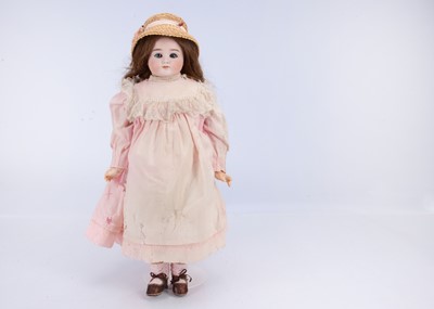 Lot 842 - An early bisque 278 shoulder head lady doll, possibly Dressel
