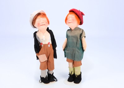 Lot 847 - A pair of composition headed Bisto Kid dolls