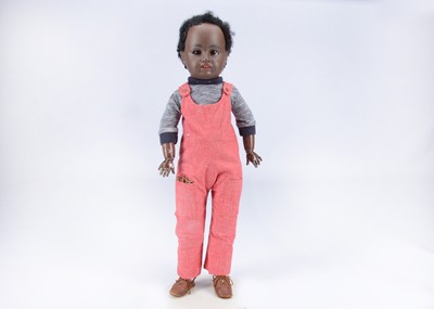 Lot 856 - A Gebruder Kuhnlenz 34-29 black character child doll