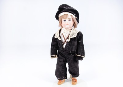Lot 858 - A rare Kestner closed mouth child doll marked X