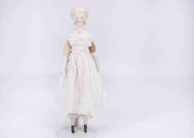 Lot 863 - A German bisque shoulder head doll