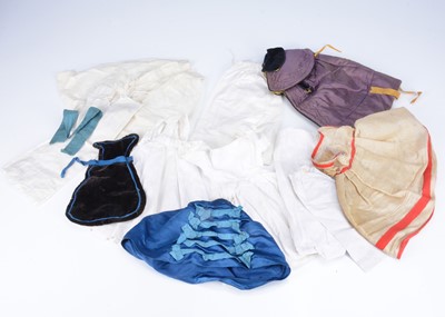 Lot 902 - A selection of 19th century Fashion doll clothes