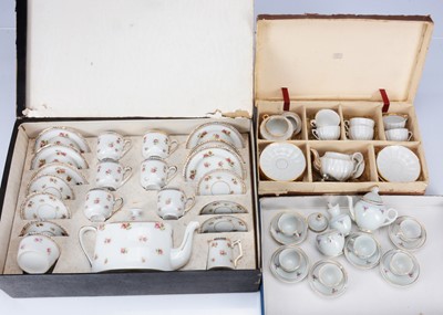 Lot 907 - Three early 20th century continental doll's tea sets