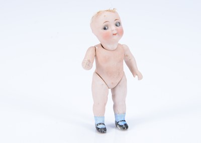 Lot 966 - A Kestner all-bisque 189 googly eyed doll