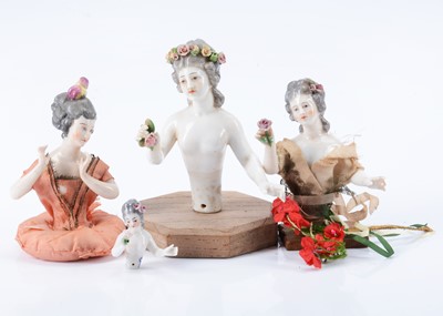 Lot 990 - Three Dressel & Kister half-dolls