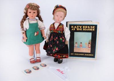 Lot 1004 - Two 1950s Kathe Kruse dolls