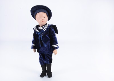 Lot 1024 - A Schoenhut wooden character boy doll