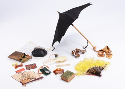 Lot 1052 - Doll's accessories, mainly 20th century