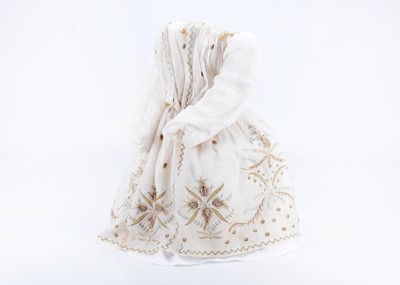 Lot 1069 - A dolls ensemble from an 18th century doll