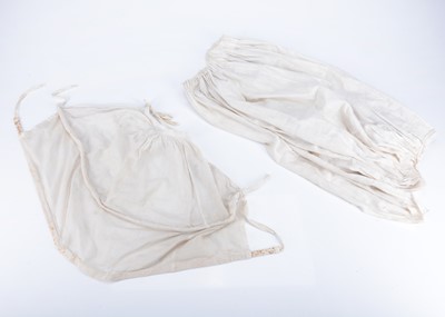 Lot 1069 - A dolls ensemble from an 18th century doll