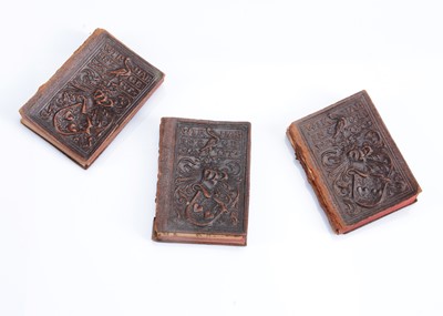 Lot 1104 - Three German miniature books; Wir Haben Gewagt 1890 - We dare to do it - Hausbüchlein für Eheleute und Ehelustig - a funny Household book for married couples and marriage; 1890