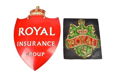 Lot 101 - A reproduction Royal Insurance Company firemark