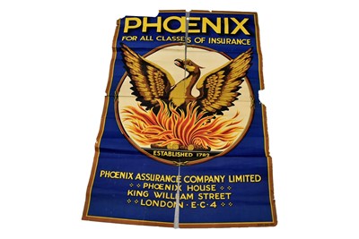 Lot 110 - A large Phoenix For all Classes of Insurance advertising poster