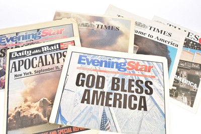 Lot 115 - A quantity of newspapers dated Wednesday September 12th 2001