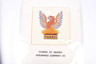Lot 122 - A quantity of hand painted Phoenix logos