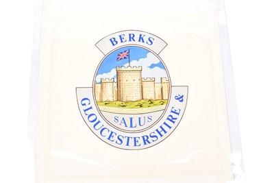 Lot 123 - A quantity of hand painted logos