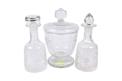 Lot 129 - Four pieces of presentation cut glass
