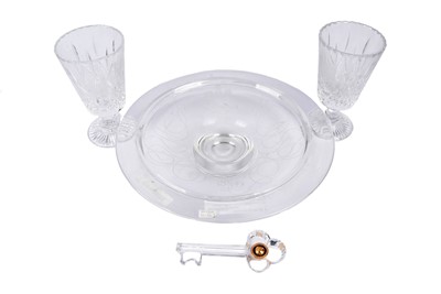 Lot 130 - Two Stuart Crystal presentation vases