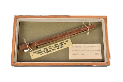 Lot 132 - An Exchequer tally stick
