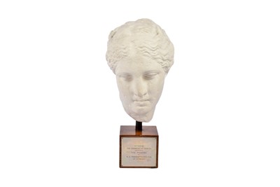 Lot 134 - Plaster bust, Hygeia, The Goddess of Health