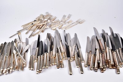 Lot 135 - A quantity of stainless steel Elkington and Sheffield knives and forks