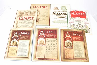 Lot 152 - An Alliance Assurance Company 1895 Wall Calendar