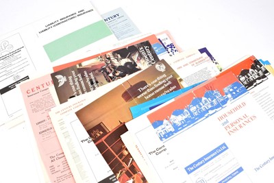 Lot 156 - A quantity of Century Insurance Co Ltd proposal forms and advertising pamphlets