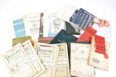 Lot 157 - A quantity of various paper ephemera relating to insurance groups