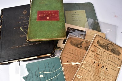 Lot 159 - A collection of Fireman, Porters and Fire related items from insurance companies