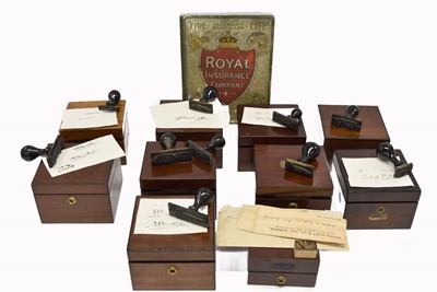 Lot 164 - A quantity of directors of Alliance signature block stamps