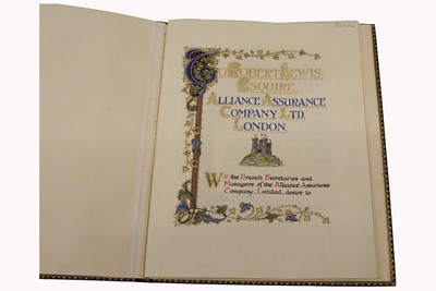 Lot 167 - A boxed bound presentation volume