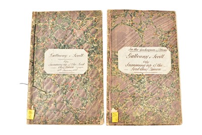 Lot 173 - Two marbled paper folios