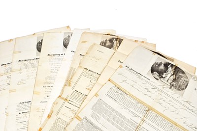 Lot 191 - Thirteen Phoenix Assurance Polices relating to Marine and Warehousing insurance