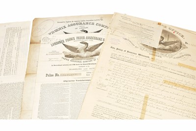 Lot 201 - Seven continental Phoenix Fire Office and Phoenix Assurance Company policies