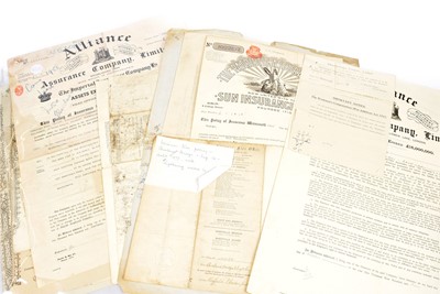 Lot 205 - A collection of various insurance policies