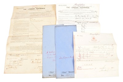 Lot 212 - The London Assurance declined proposal on the life of Louis Emperor Napoleon III 1864