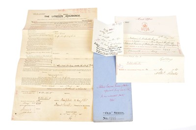 Lot 215 - The London Assurance life insurance policy for His Royal Highness Albert Edward Prince of Wales