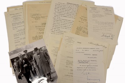 Lot 227 - A collection of paperwork and documentation relating to Winston Churchill