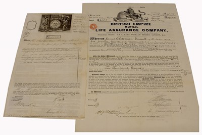 Lot 232 - Sun Fire Office policy of insurance no 1515219