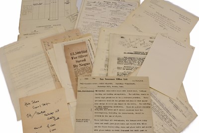 Lot 236 - Haile Selassie Emperor of Ethiopia Sun Insurance Office Ltd Proposal Form